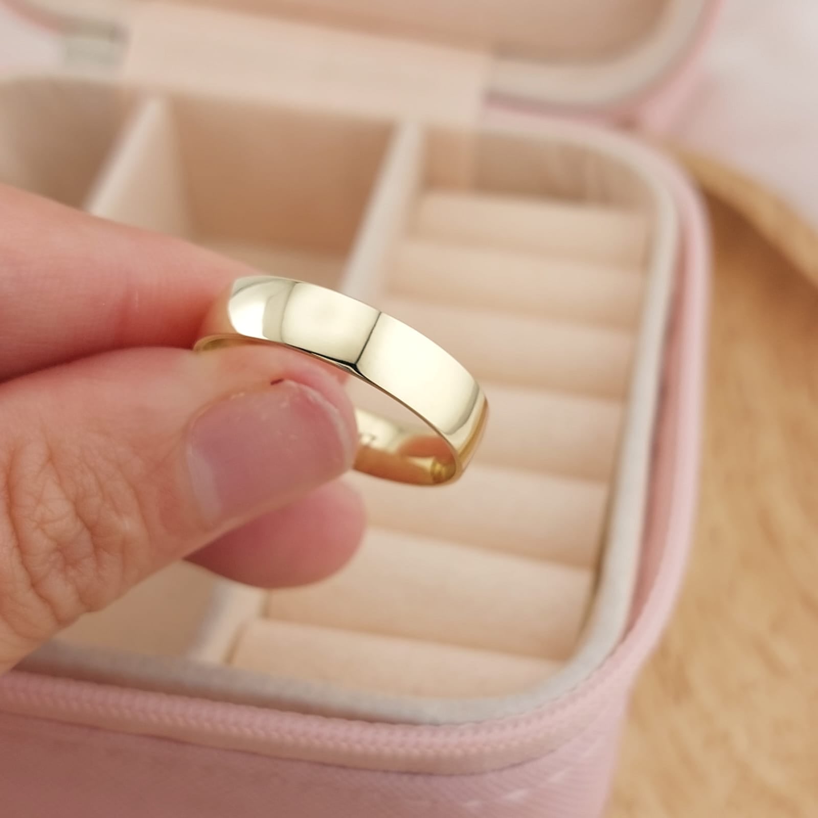 Anillo Matrimonio Plano 5mm Oro 10k Italia 26393