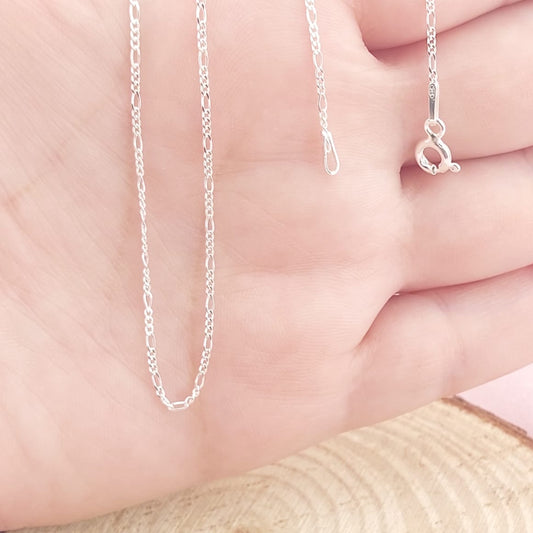 Cadena Fígaro 50CM/1mm Plata 925 24522