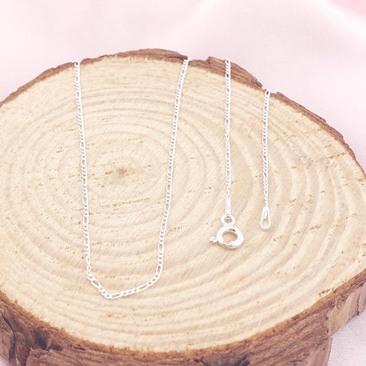 Cadena Fígaro 50CM/1mm Plata 925 24522