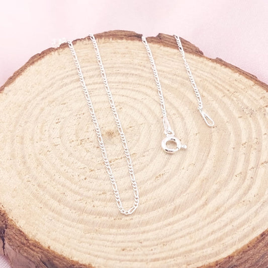 Cadena Fígaro 45CM/1mm Plata 925 24521