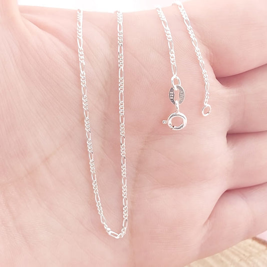 Cadena Fígaro 45CM/1.2mm Plata 925 24490