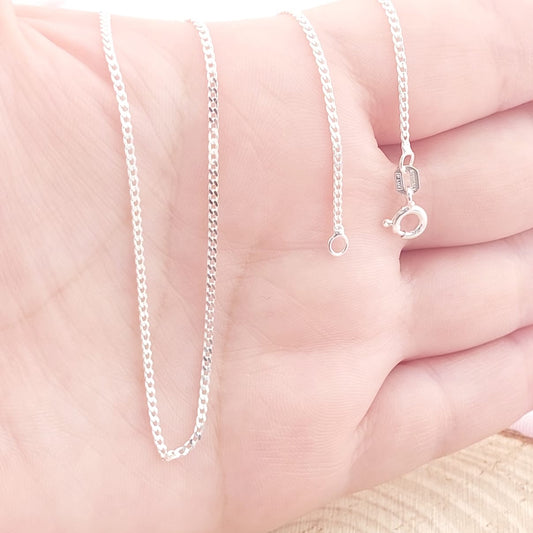Cadena Grumett 45cm/1mm Plata 925 13520