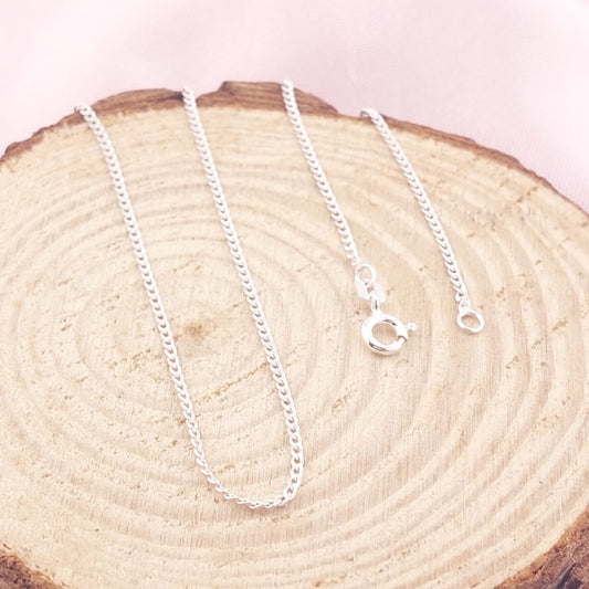 Cadena Grumett 45cm/1mm Plata 925 13520