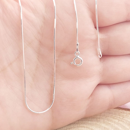 Cadena Veneciana 45CM 0.8mm Plata 925 26732