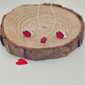 Juego Gota Dama Plata 925 26487