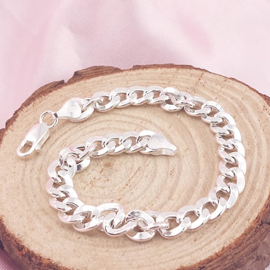 Pulsera Grumet Hueca 20cm/7mm Plata 925 26206