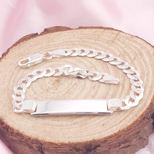 Pulsera Placa 21cm/7mm Plata 925 27194