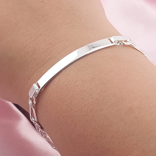 Pulsera Placa 20cm/5mm Plata 925 25463