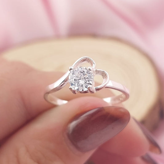 Anillo Compromiso Plata 925 CZ 4mm 27777
