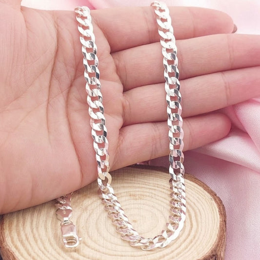 Cadena Grumete Solida 60CM/6MM Plata 925 25642