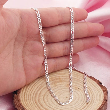 Cadena Figaro 60CM/3MM Plata 925 26199