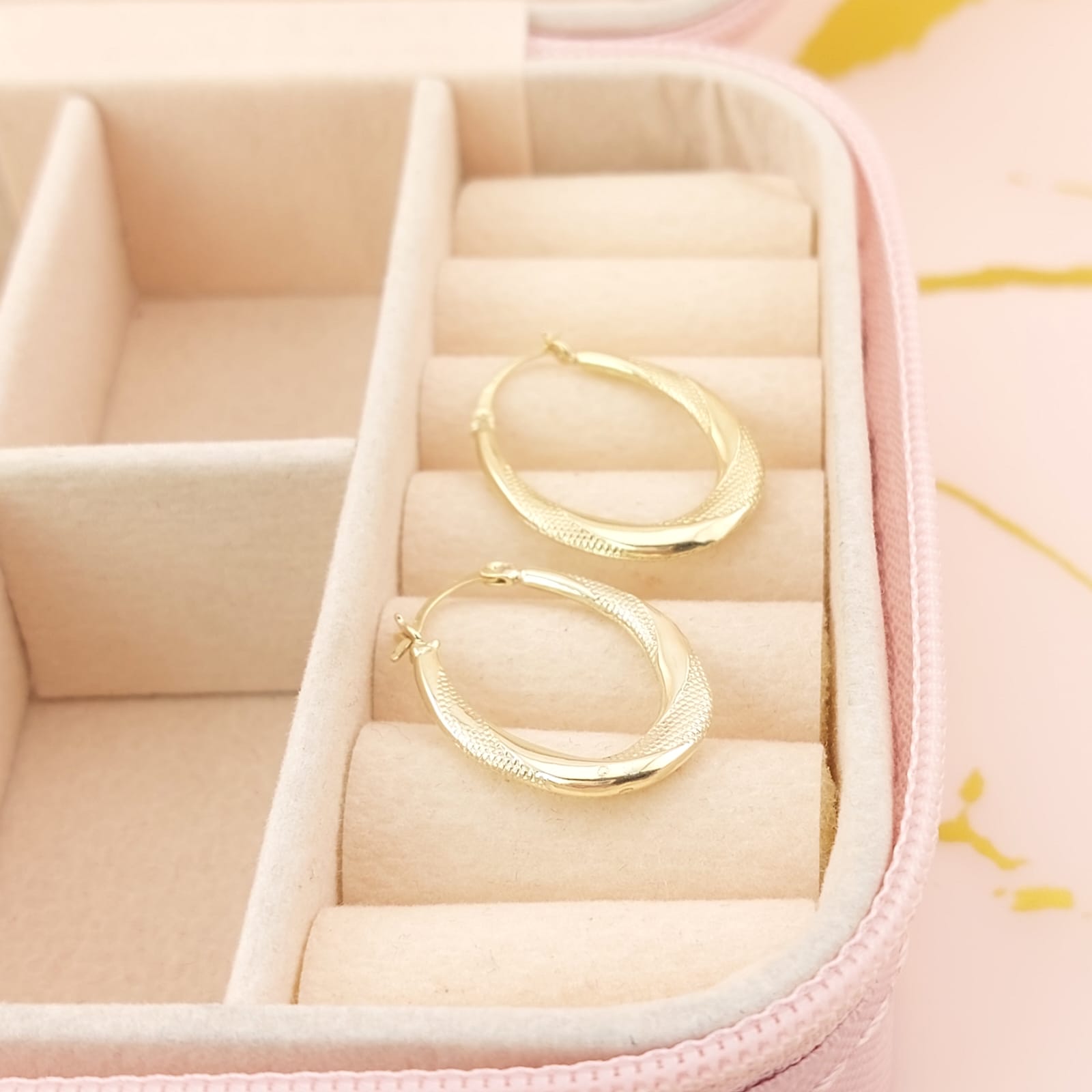 Argollas 24mm Oro 10k Italia 26411