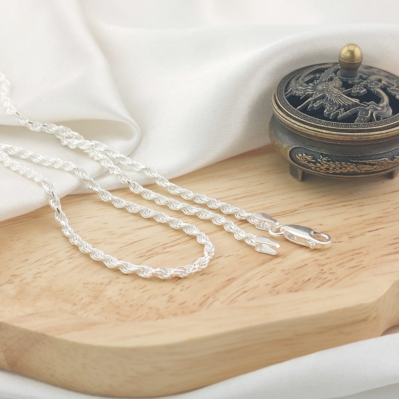 Cadena Maciza Cordón 45cm/2mm Plata 925 26128