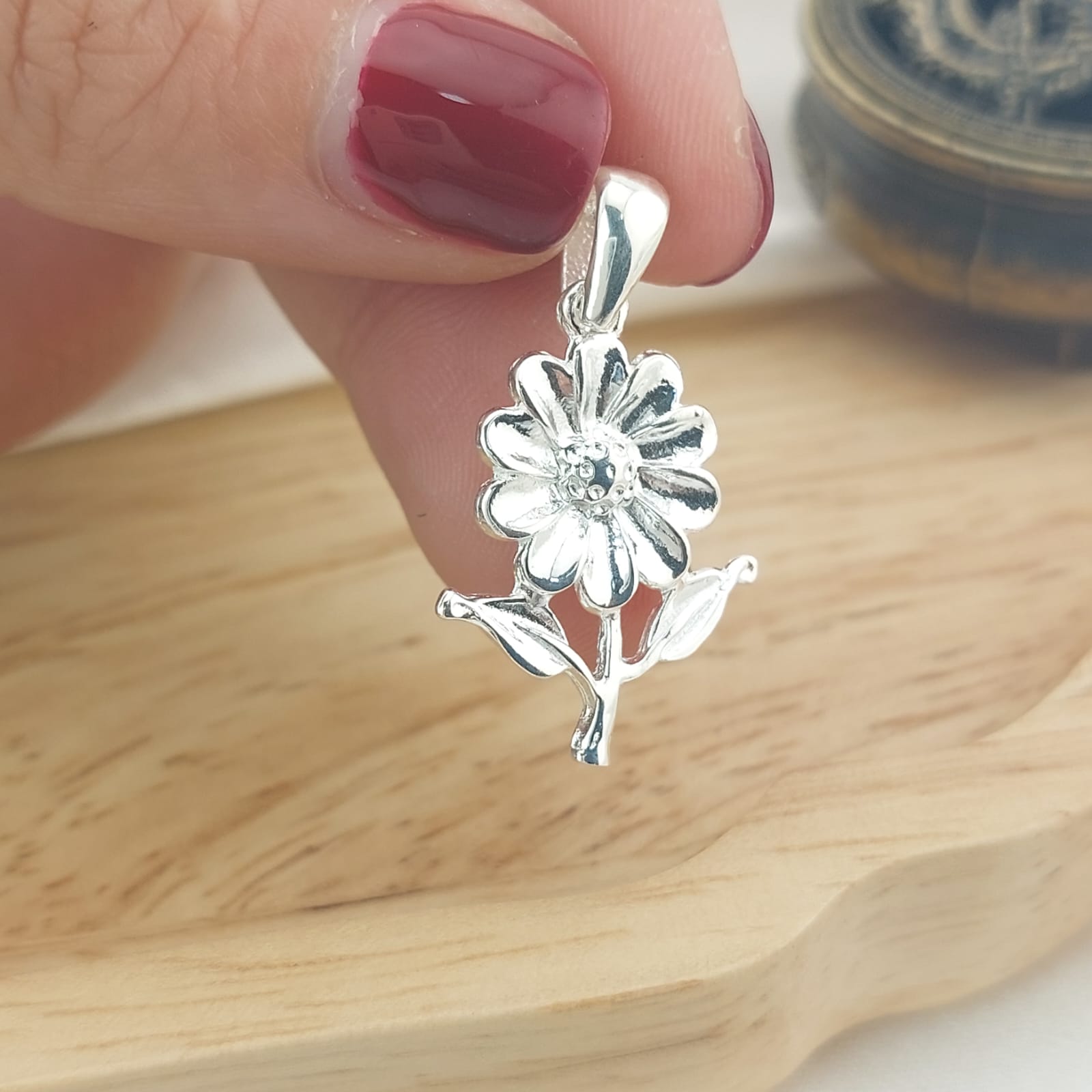 Dije Girasol 20mm Plata 925 26761