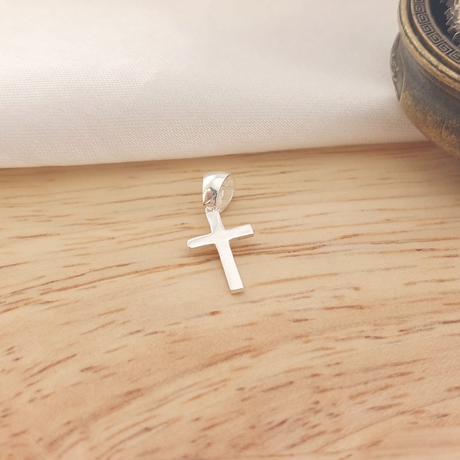 Dije Cruz 14mm Plata 925 26757