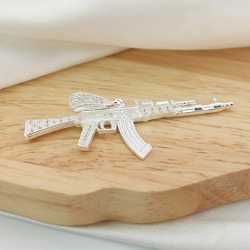 Dije Kalashnikov AK-47 63mm 6,0g Plata 925 26768