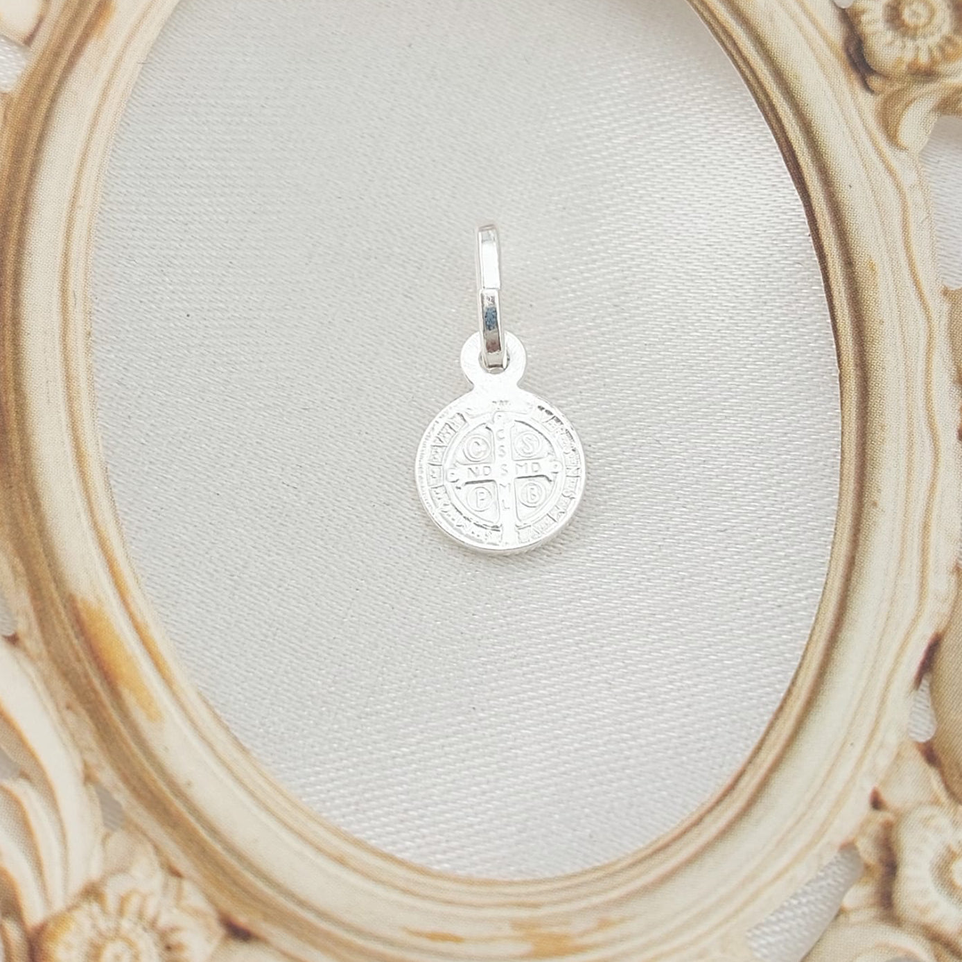 Dije San Bento 8mm Plata 925 26778