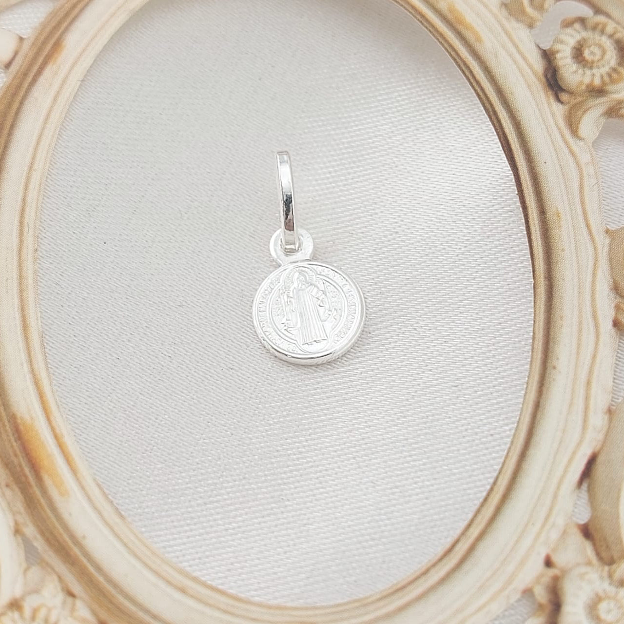 Dije San Bento 8mm Plata 925 26778