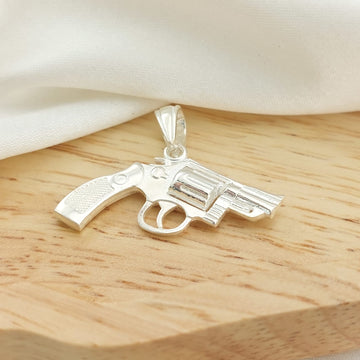 Dije Colt Pistola 30mm Plata 925 26769