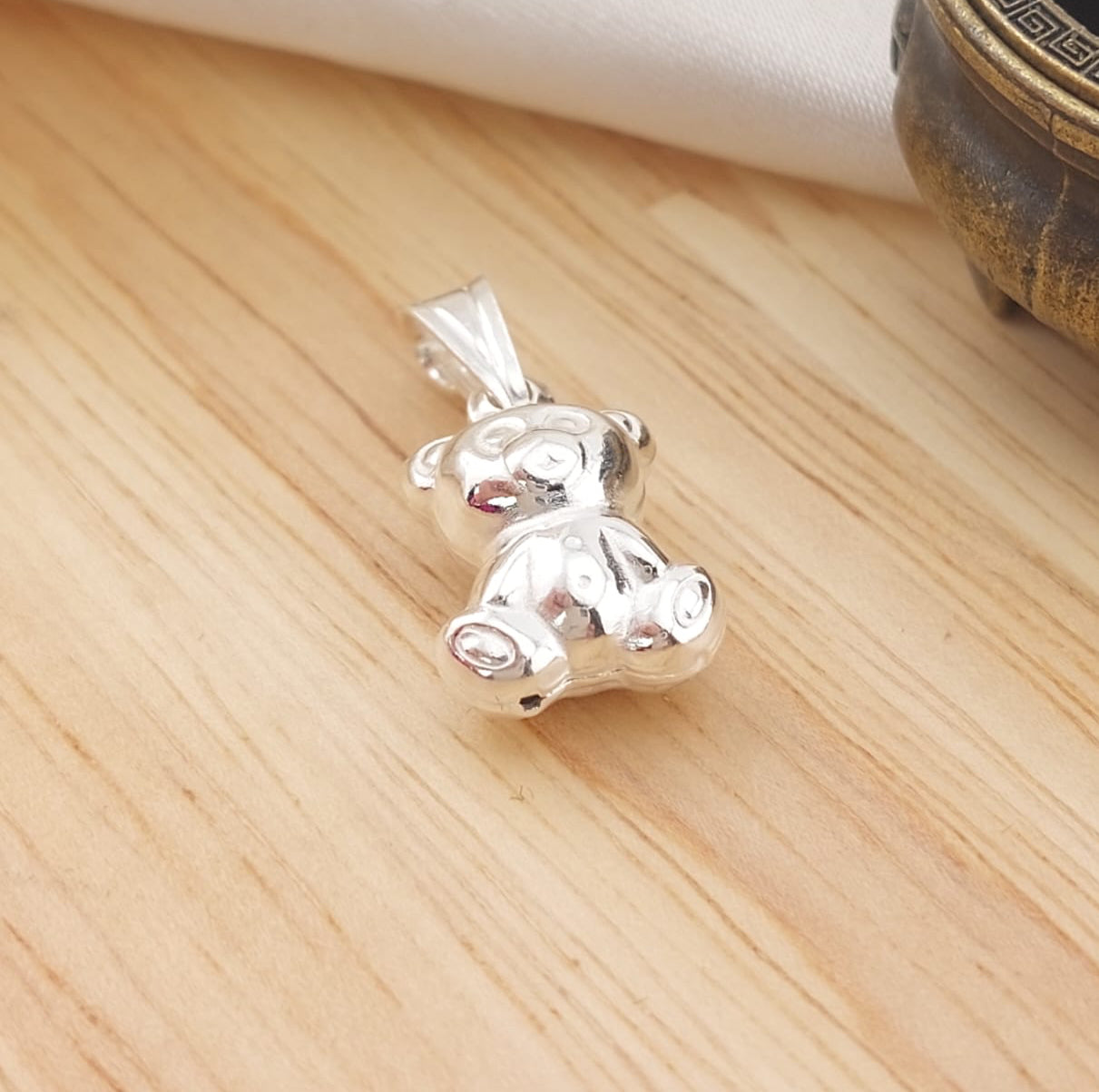Dije Oso 16mm Plata 925 26791