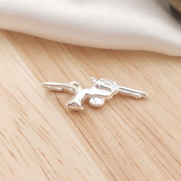 Dije Revolver 15mm Plata 925 26802