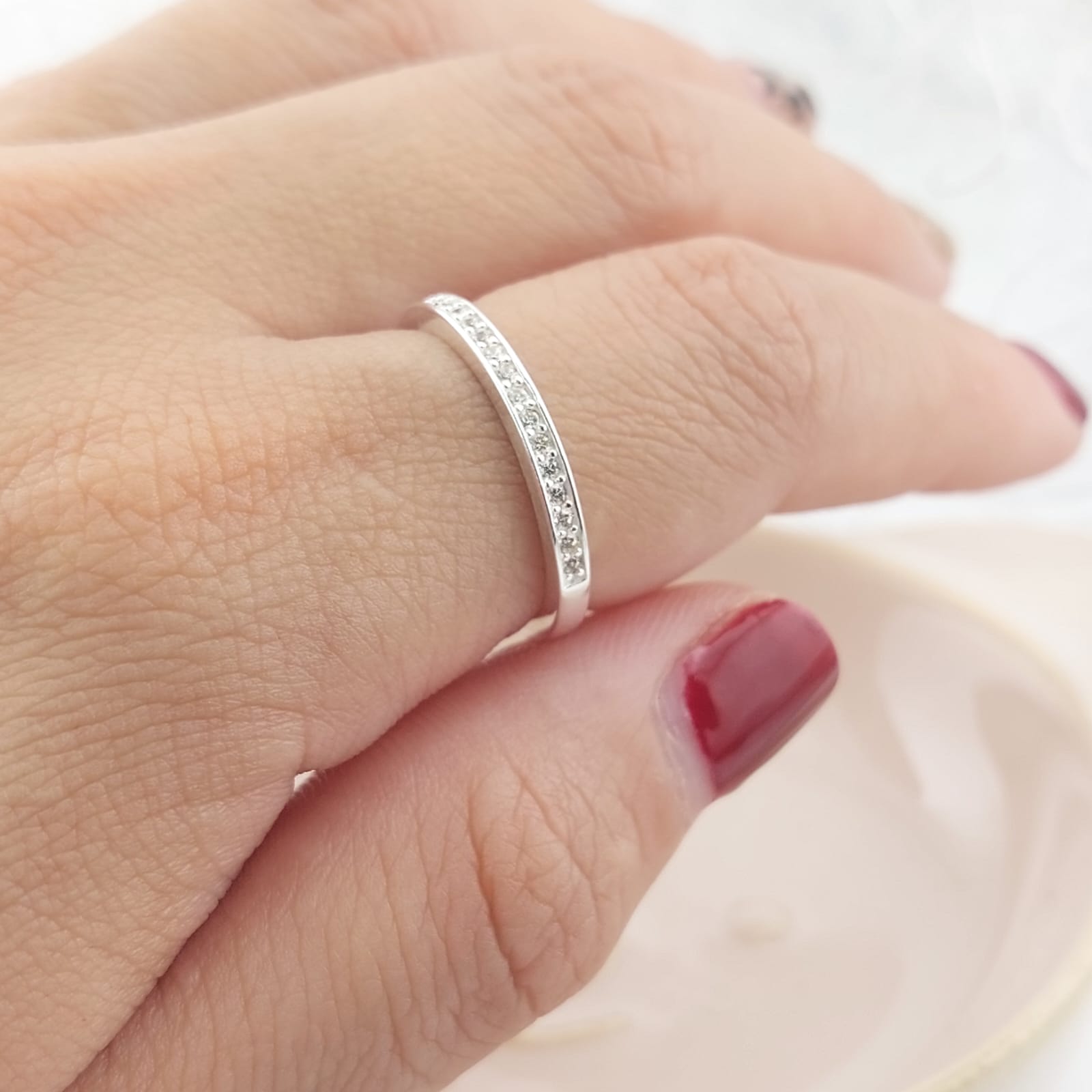 Anillo Dama Cintillo Plata 925 26830