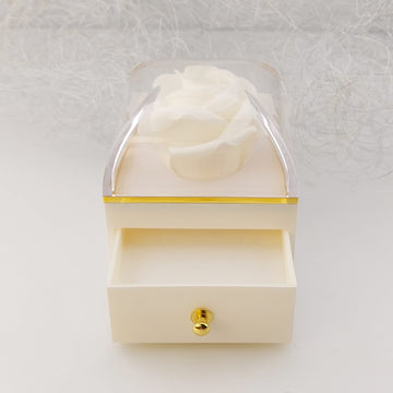 Caja de Regalo Rosa Blanca 7x7cm 801014