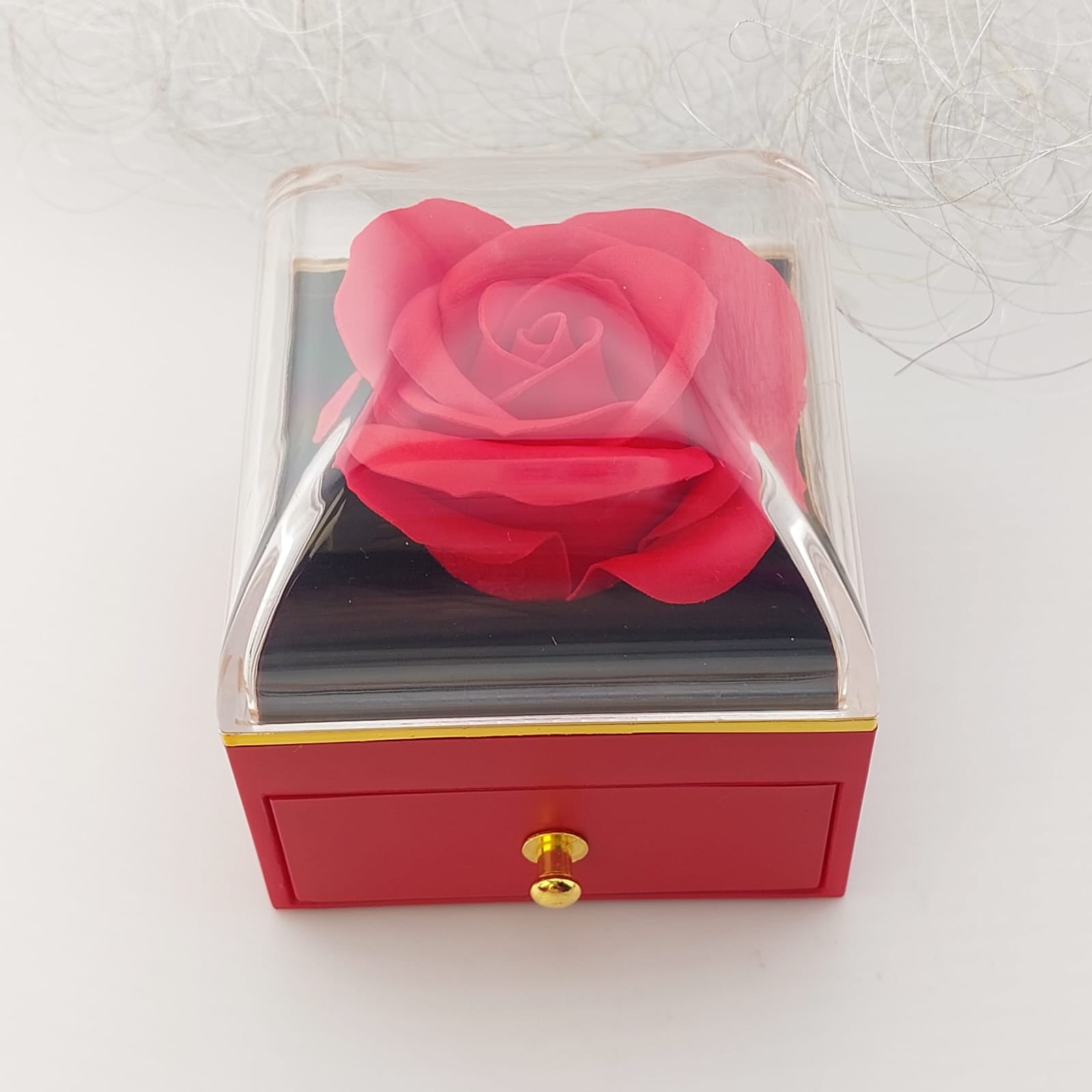 Caja de Regalo Rosa Roja 7x7cm 801016