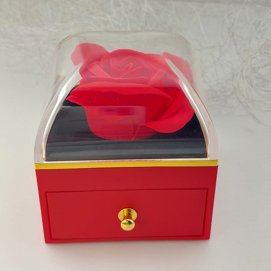 Caja de Regalo Rosa Roja 7x7cm 801016