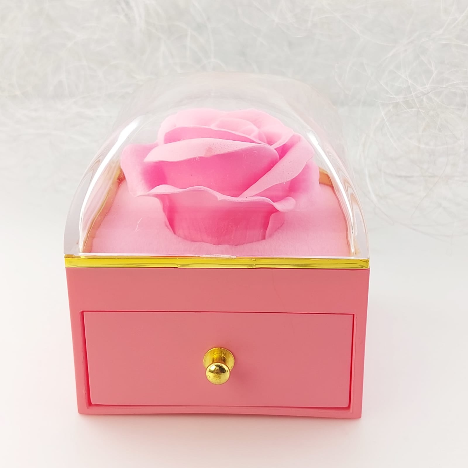 Caja de Regalo Rosa Rosada 7x7cm 801015
