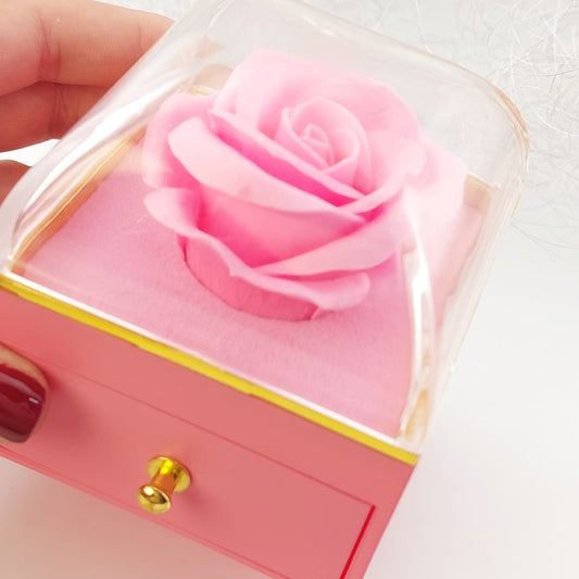 Caja de Regalo Rosa Rosada 7x7cm 801015