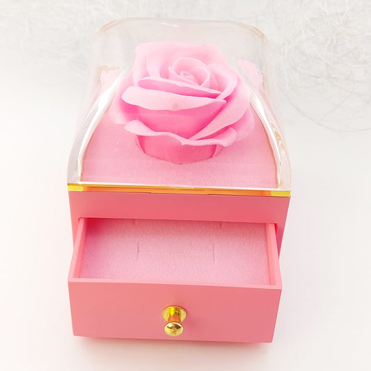 Caja de Regalo Rosa Rosada 7x7cm 801015