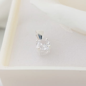 Dije Piedra CZ 5mm Plata 925 26891