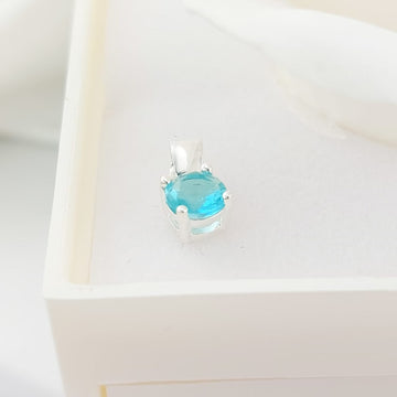 Dije Piedra CZ 5mm Plata 925 26886