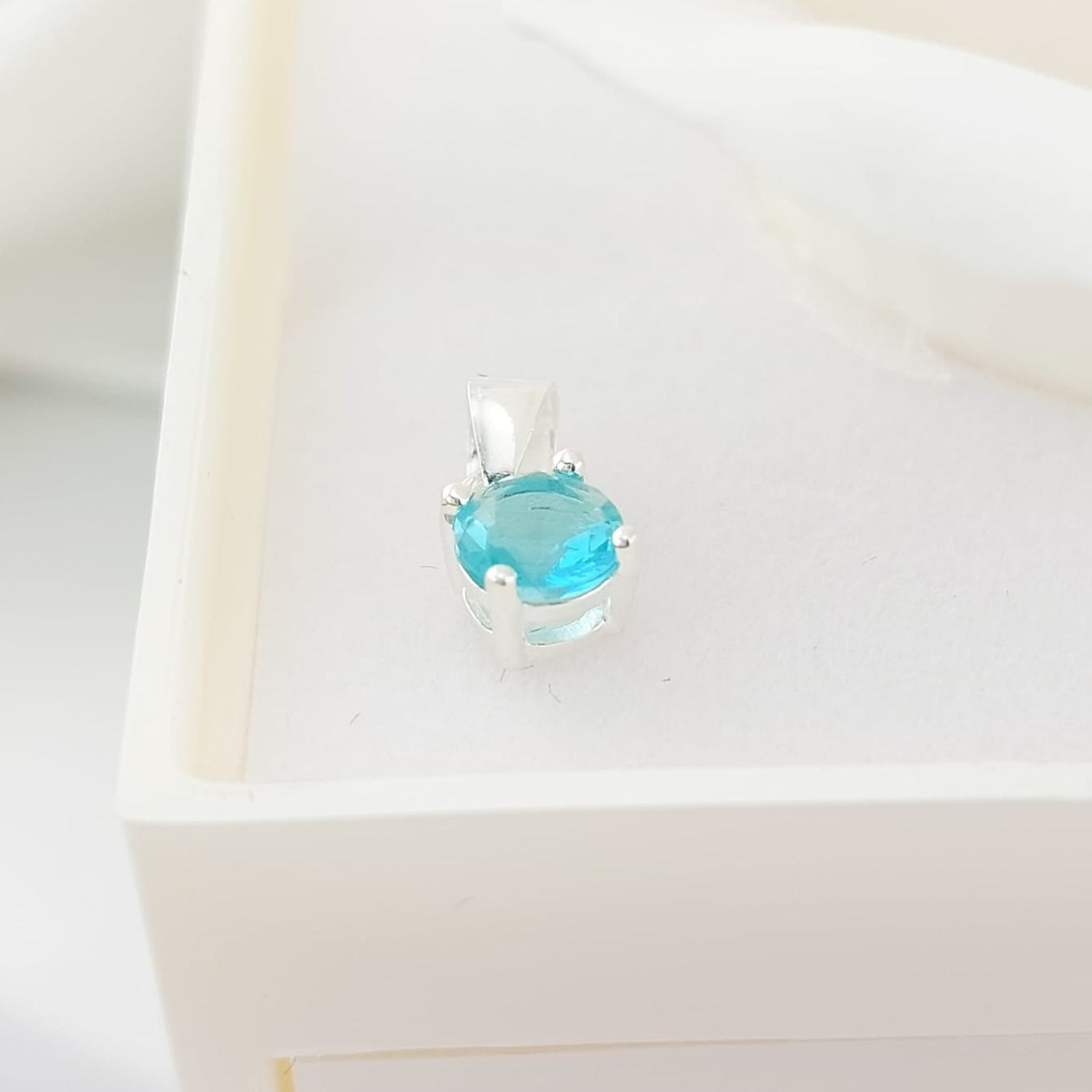 Dije Piedra CZ 5mm Plata 925 26886