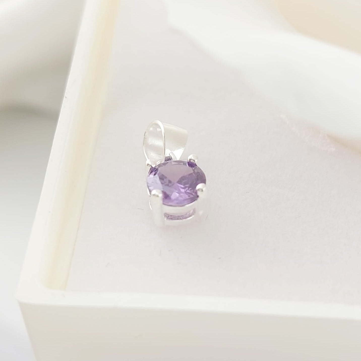 Dije Piedra CZ 5mm Plata 925 26892