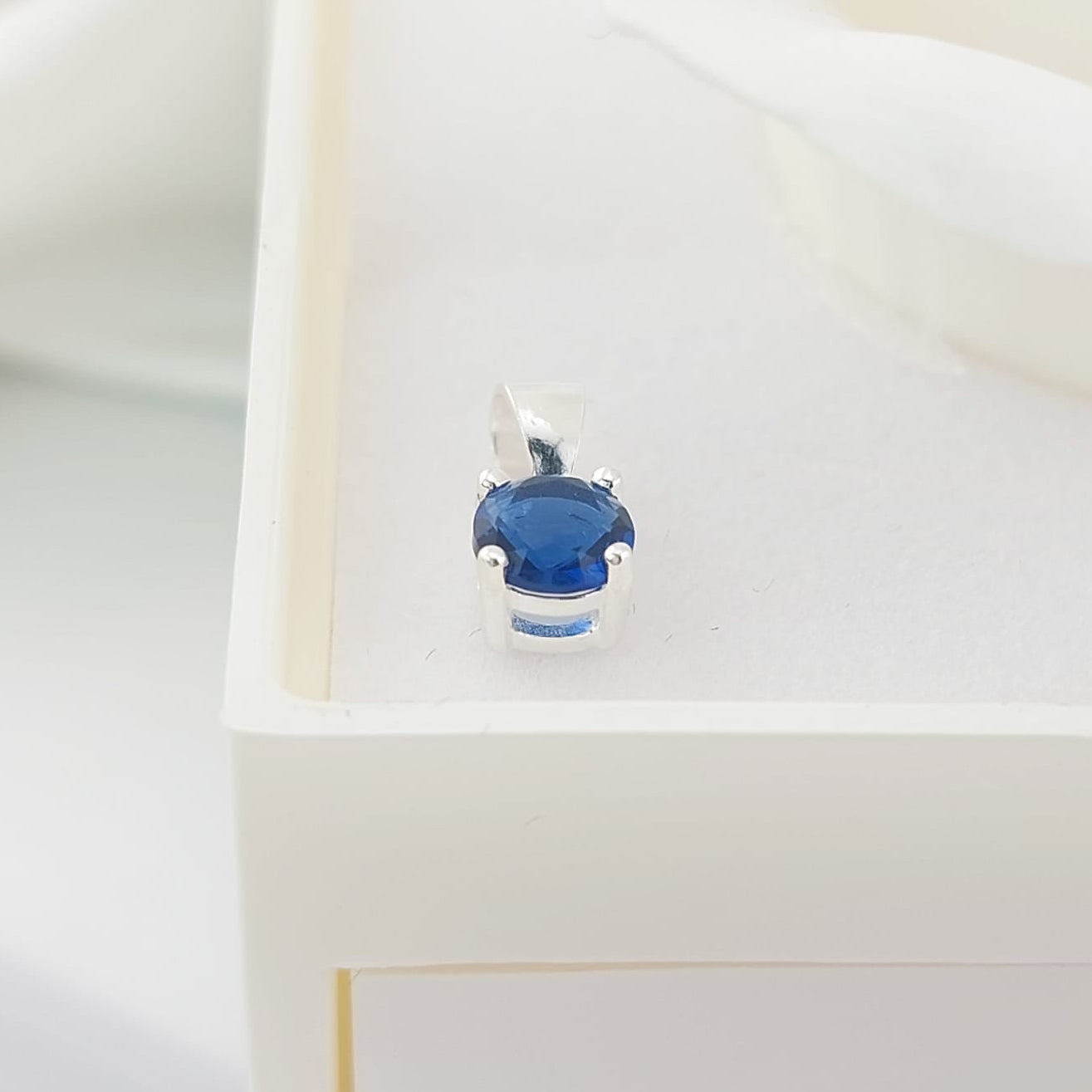 Dije Piedra CZ 5mm Plata 925 26893