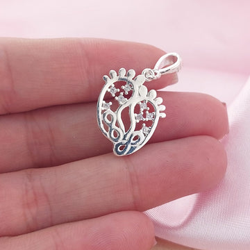 Dije Huellas 20mm Plata 925 26944
