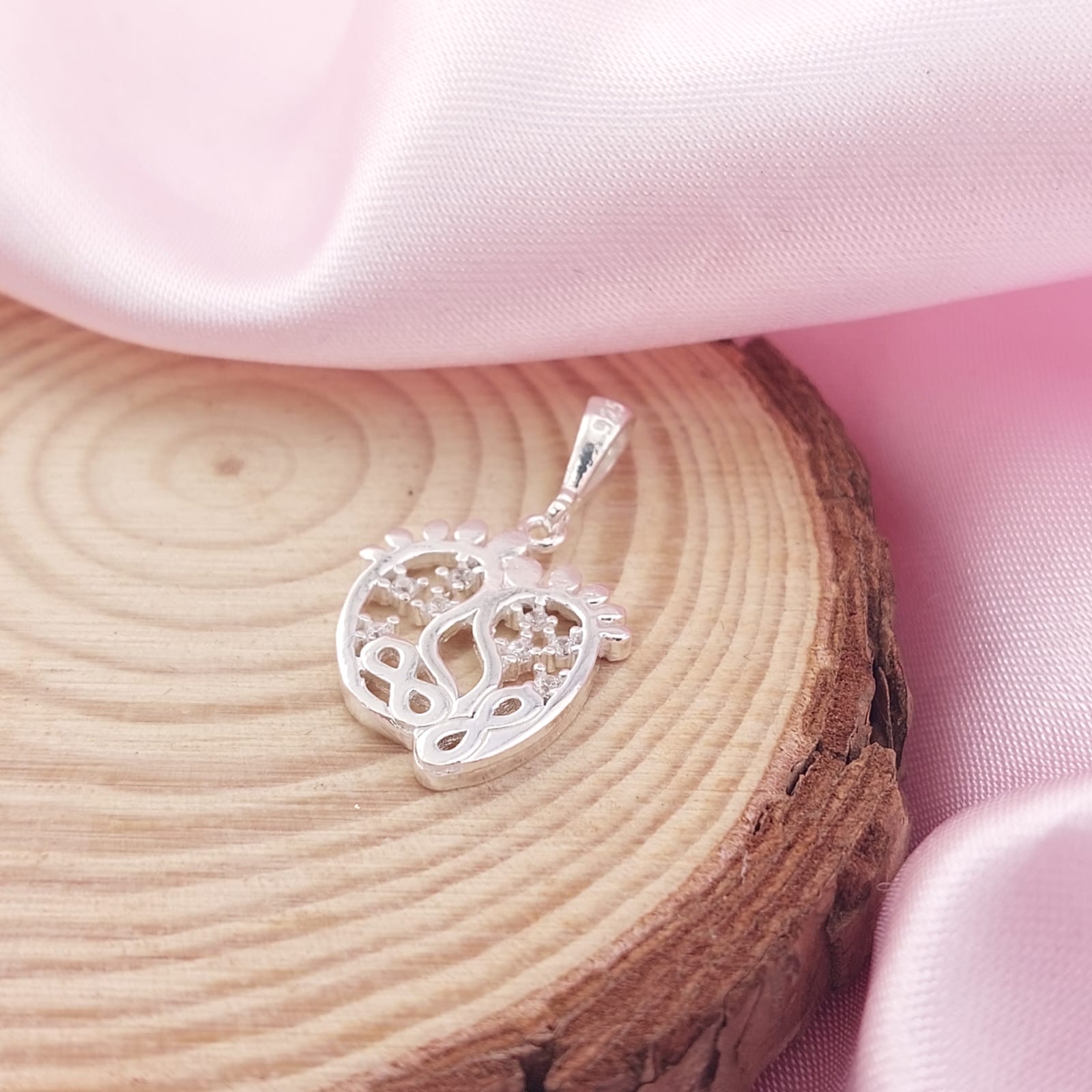 Dije Huellas 20mm Plata 925 26944