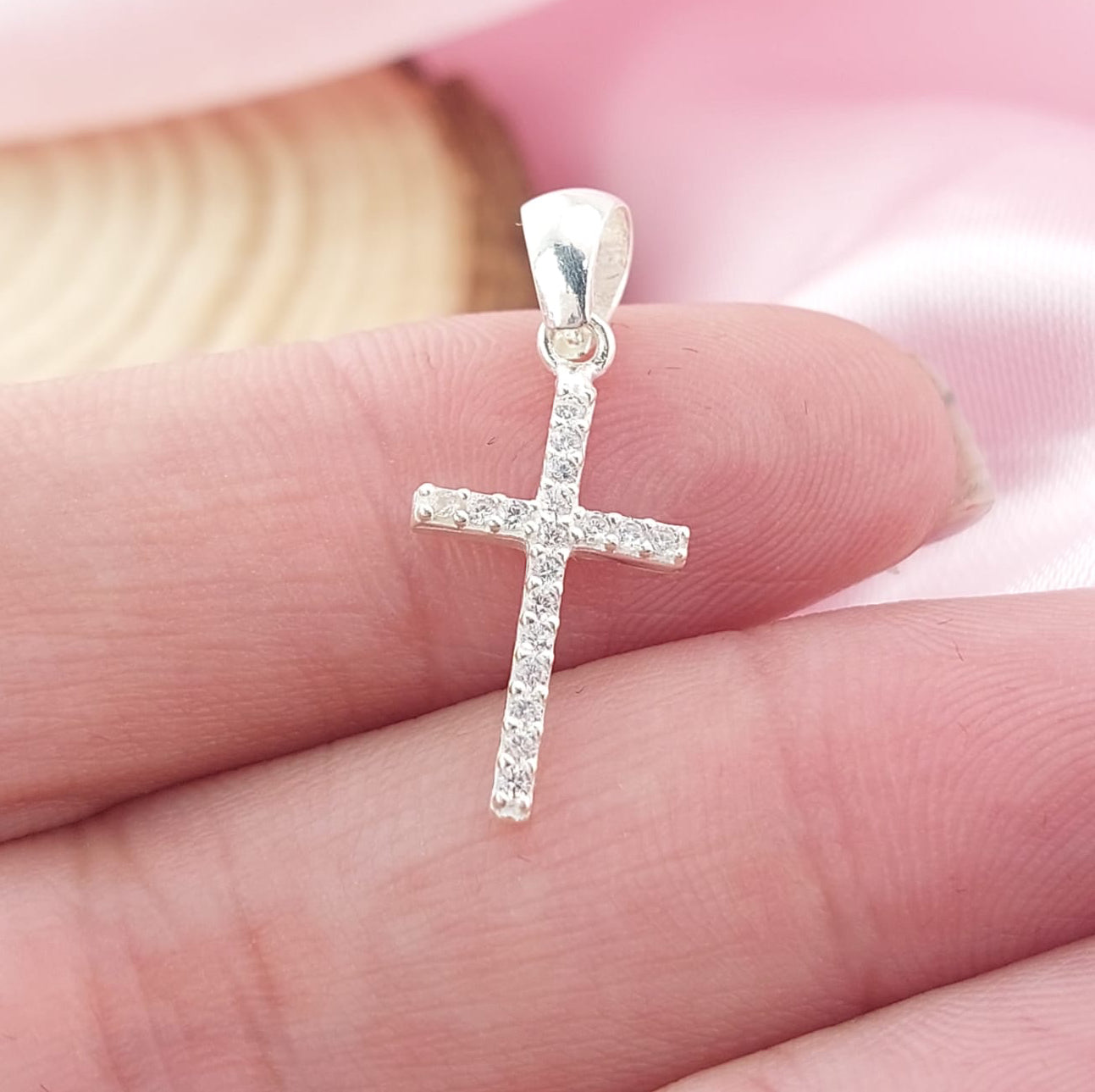 Dije Cruz 16mm Plata 925 26932