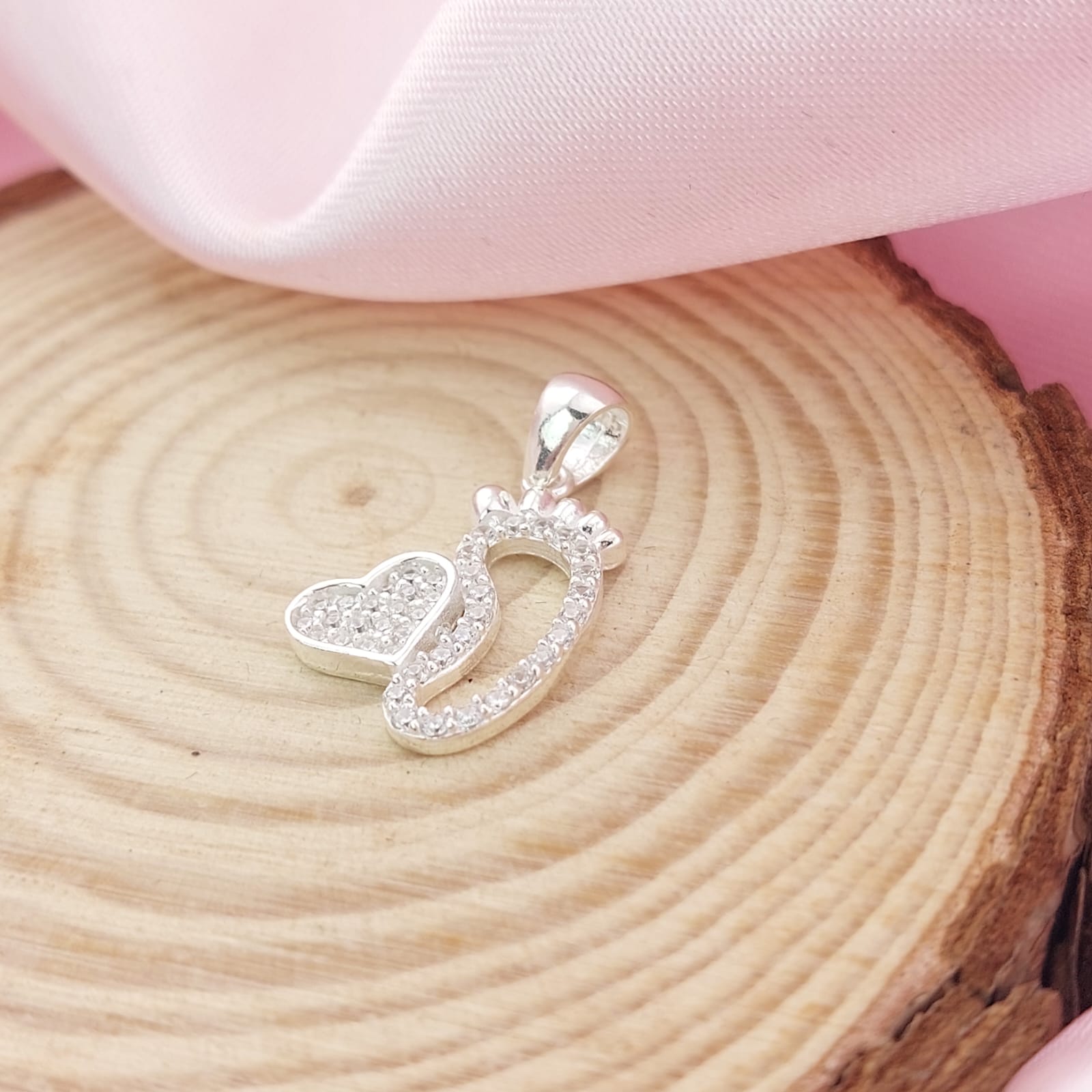 Dije Huella 16mm Plata 925 26938