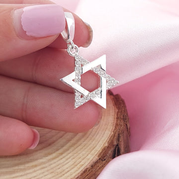 Dije Estrella David 18mm 2.7g Plata 925 26935