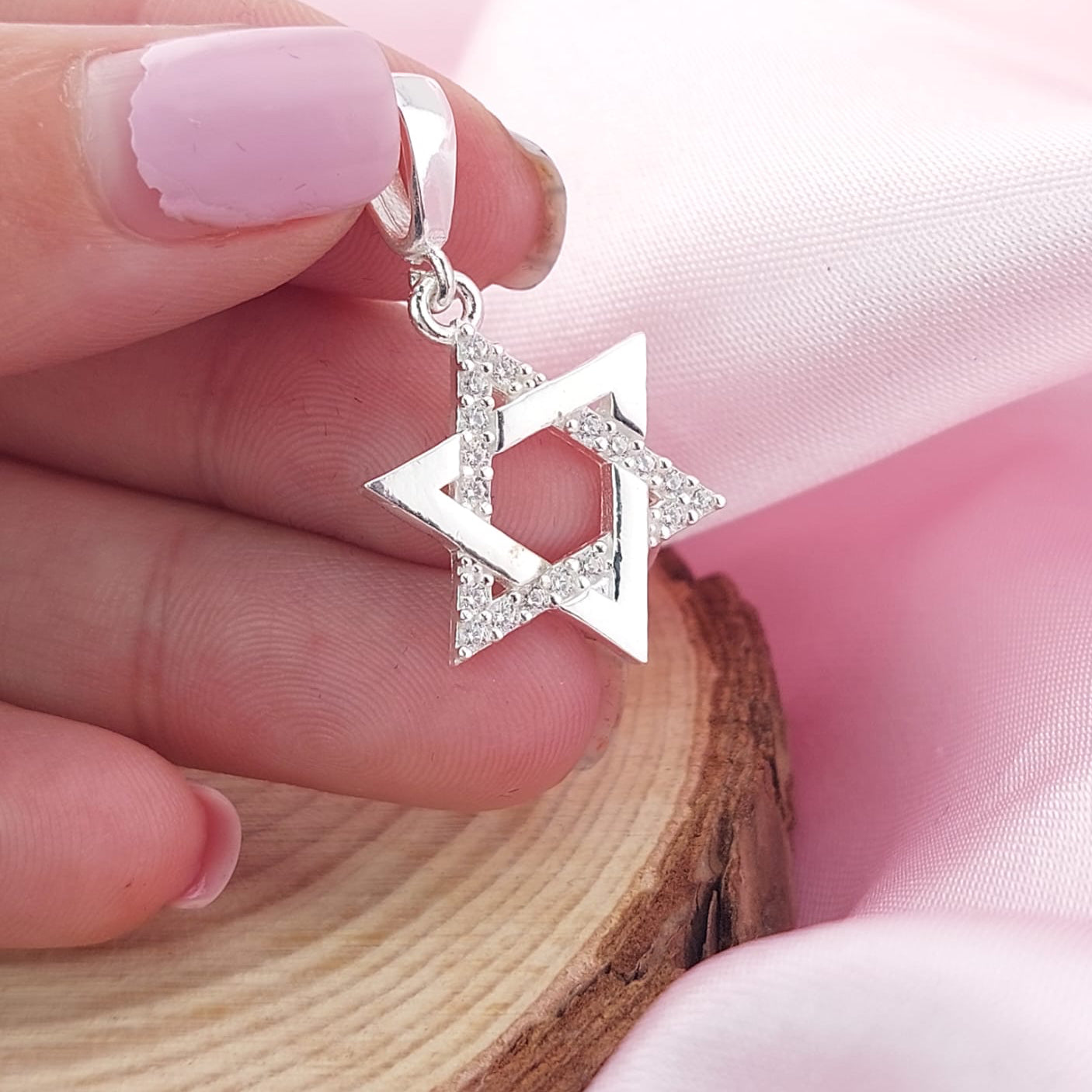 Dije Estrella David 18mm 2.7g Plata 925 26935