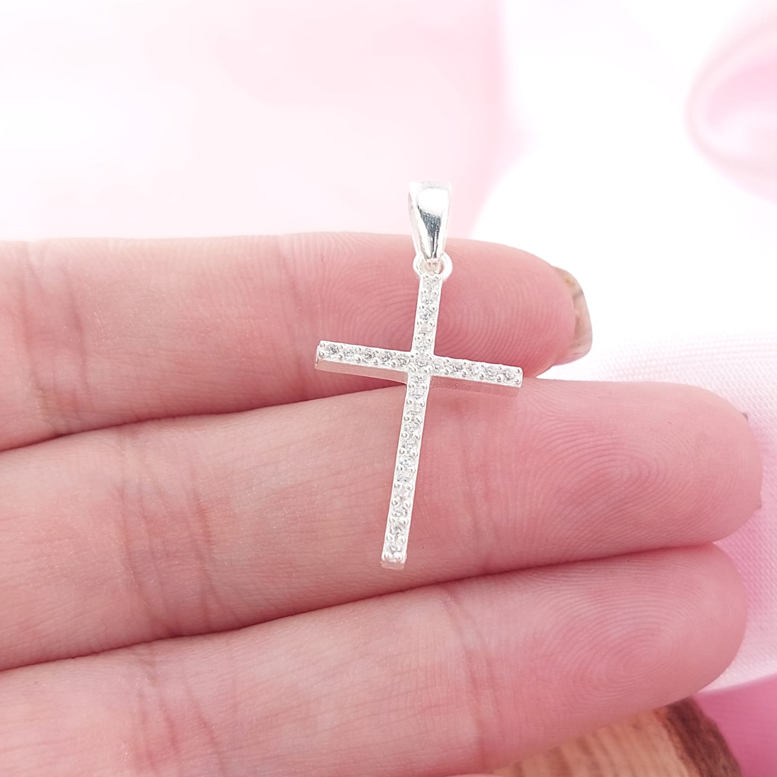 Dije Cruz 24mm Plata 925 26933