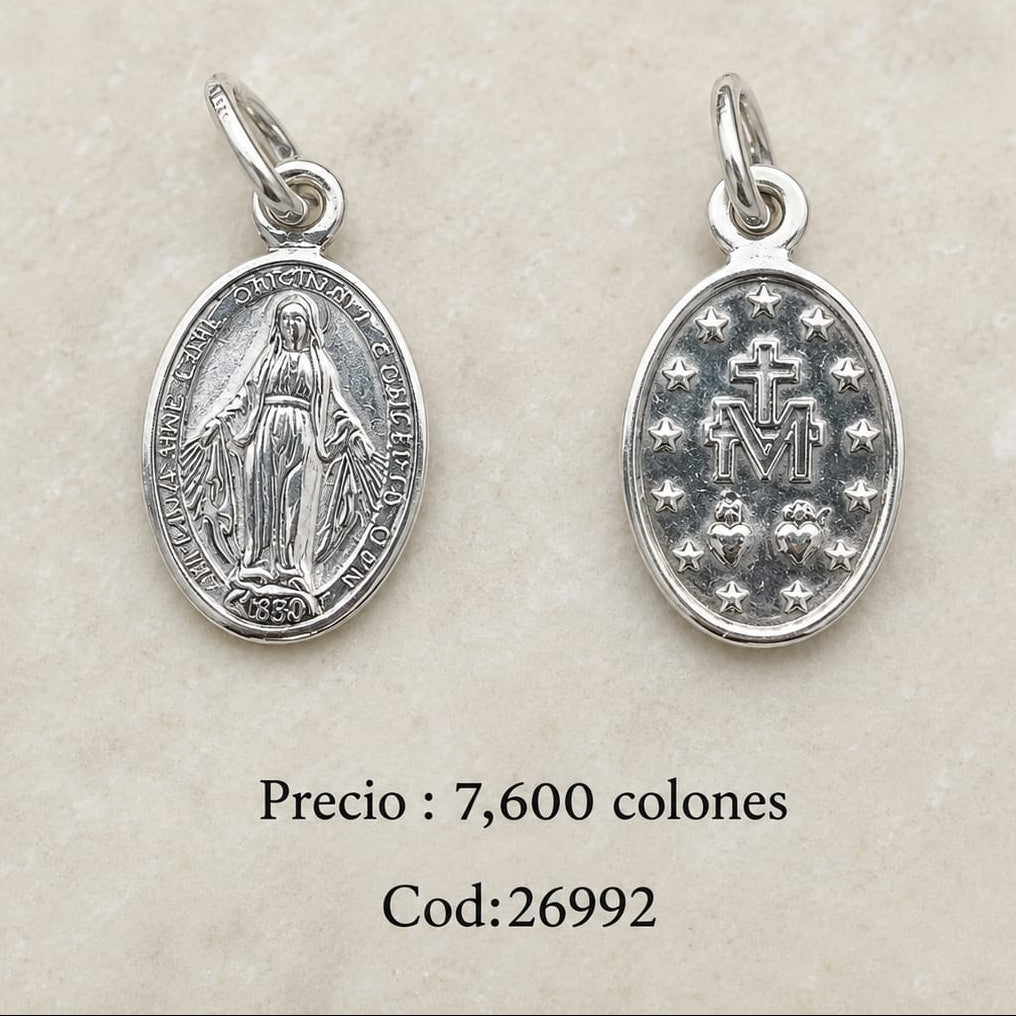 Dije Virgen 13mm Plata 925 26992