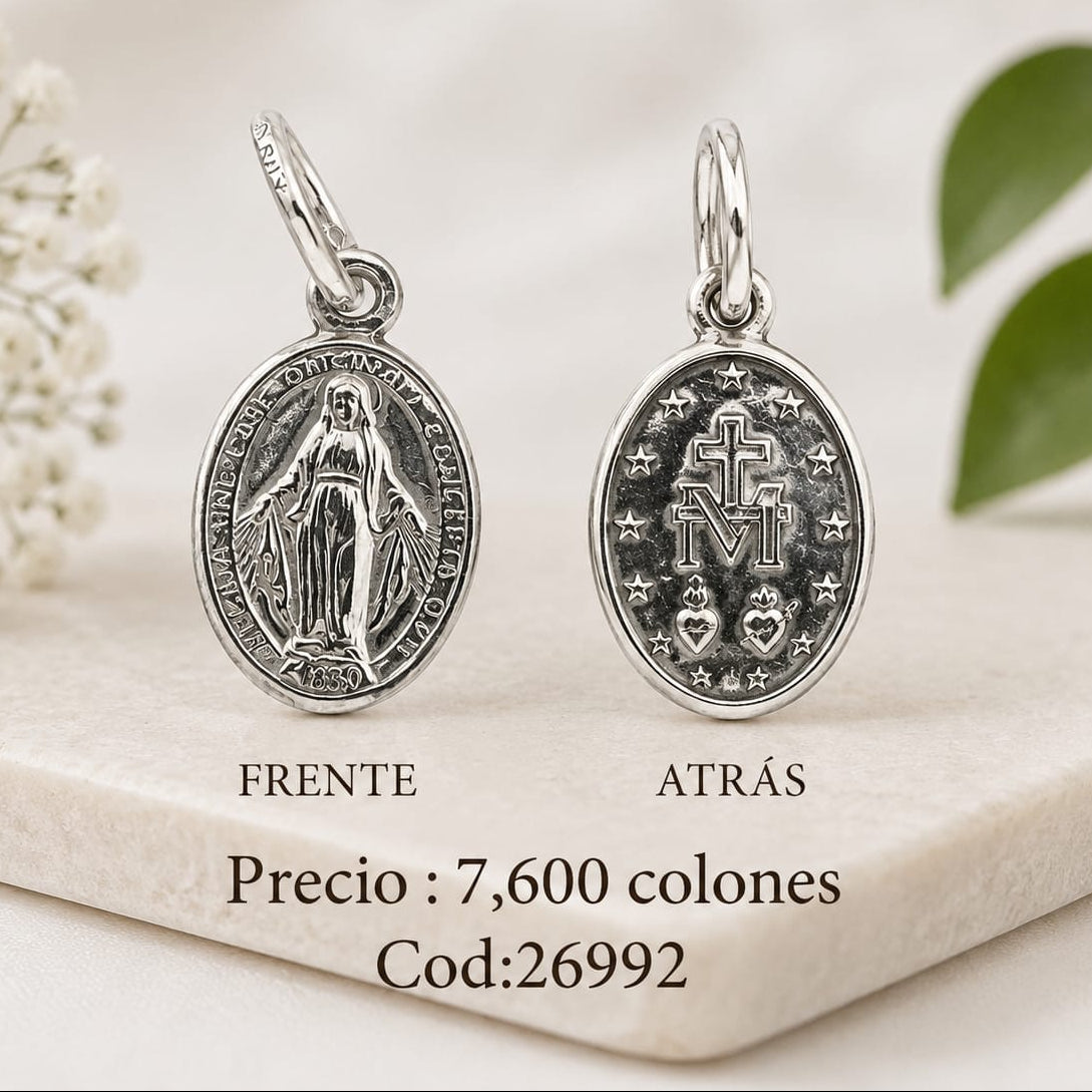 Dije Virgen 13mm Plata 925 26992