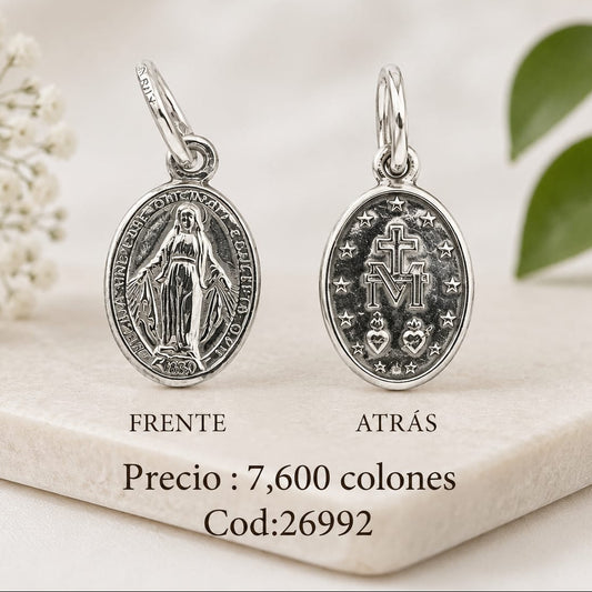 Dije Virgen 13mm Plata 925 26992
