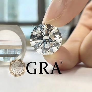 Piedra Moissanita 6mm 0.8ct Grade D Certificado GRA 26828