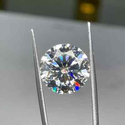 Piedra Moissanita 5mm 0.5ct Grade D Certificado GRA 26827