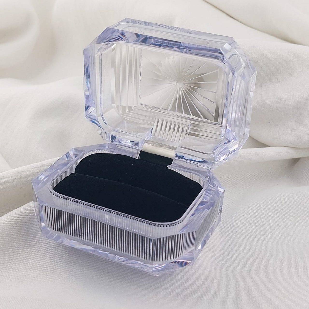 Caja de Regalo Acrílica Anillos Matrimonio 210000016759x
